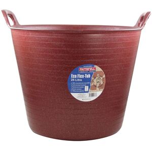 Faithfull Eco Flex Tub 25l Red Faithfull Eco Flex Tub 25l Red