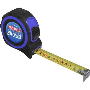 Faithfull Trade Tape Measure Imperial & Metric 26ft / 8m 25mm Faithfull Trade Tape Measure Imperial & Metric 26ft / 8m 25mm