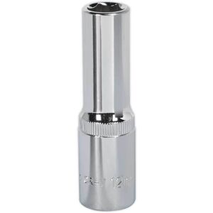 Sealey 1/2" Drive Deep Hexagon WallDrive Socket Metric 1/2" 12mm Sealey 1/2" Drive Deep Hexagon WallDrive Socket Metric 1/2" 12mm