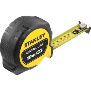 Stanley Control Lock Pocket Tape Measure Imperial & Metric 33ft / 10m 25mm Stanley Control Lock Pocket Tape Measure Imperial & Metric 33ft / 10m 25mm