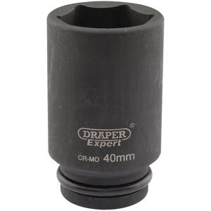 Draper Expert 3/4" Drive Deep Hexagon Impact Socket Metric 3/4" 40mm Draper Expert 3/4" Drive Deep Hexagon Impact Socket Metric 3/4" 40mm