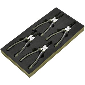 Draper Expert 4 Piece Circlip Pliers Set in Foam Tray Draper Expert 4 Piece Circlip Pliers Set in Foam Tray