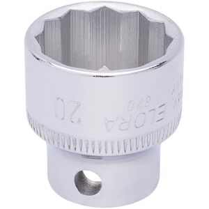 Elora 3/8" Drive Bi Hexagon Socket Metric 3/8" 20mm Elora 3/8" Drive Bi Hexagon Socket Metric 3/8" 20mm
