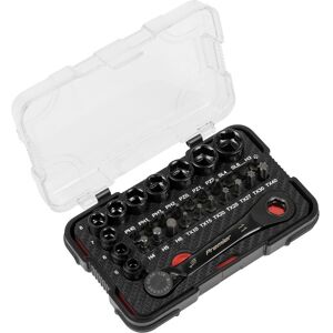 Sealey Premier 31 Piece 1/4" Drive Low Profile Socket and Bit Set 1/4" Sealey Premier 31 Piece 1/4" Drive Low Profile Socket and Bit Set 1/4"