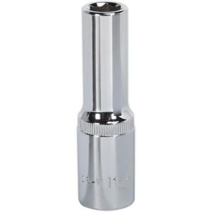 Sealey 1/2" Drive Deep Hexagon WallDrive Socket Metric 1/2" 11mm Sealey 1/2" Drive Deep Hexagon WallDrive Socket Metric 1/2" 11mm