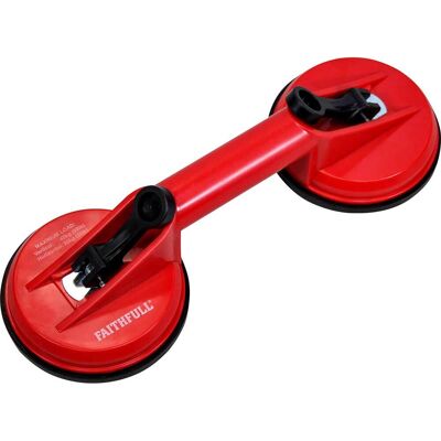 Faithfull FAISUCPAD2 Double Pad Suction Lifter - Suction Lifter Faithfull FAISUCPAD2 Double Pad Suction Lifter - Suction Lifter