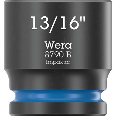 Wera 8790 B Zyklop 3/8" Drive Hexagon Impaktor Socket Imperial 3/8" 13/16" Wera 8790 B Zyklop 3/8" Drive Hexagon Impaktor Socket Imperial 3/8" 13/16"