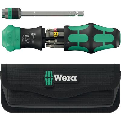 Wera Kraftform Kompakt 6 Piece 26 RA-R Ratchet Screwdriver Set and Pouch Wera Kraftform Kompakt 6 Piece 26 RA-R Ratchet Screwdriver Set and Pouch