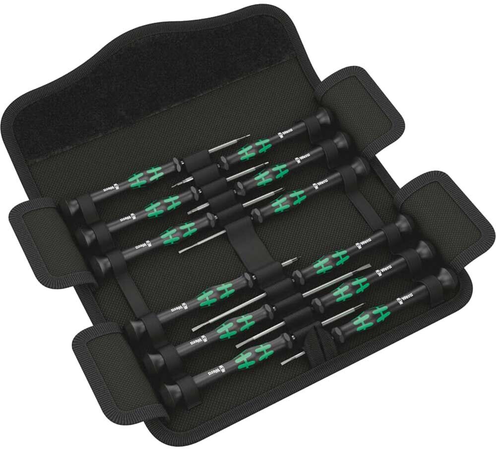 Wera 12 Piece Kraftform Micro Precision Screwdriver Set