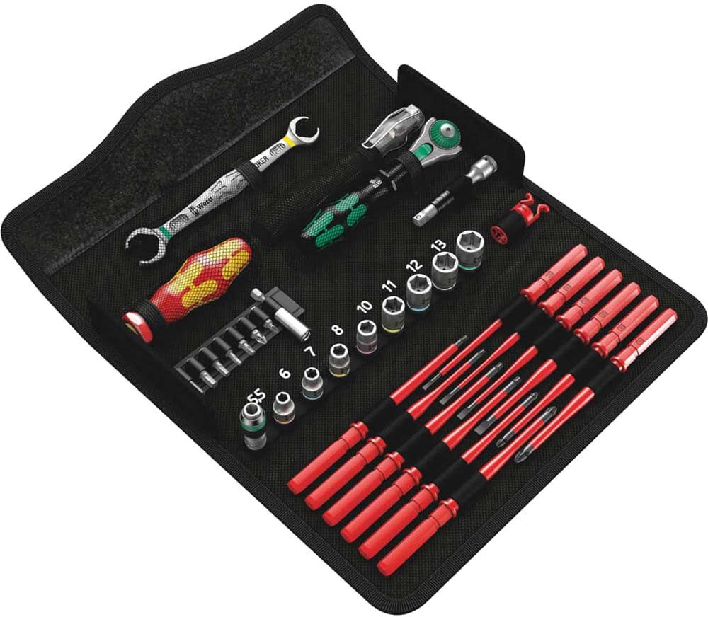 Wera 35 Piece Kraftform Kompakt W Maintenance Tool Kit