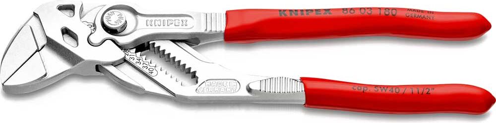 Knipex 86 03 Chrome Plier Nut Wrenches 180mm