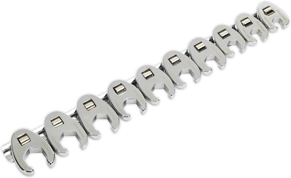 Sealey 10 Piece 3/8" Drive Crow Foot Spanner Set 3/8"