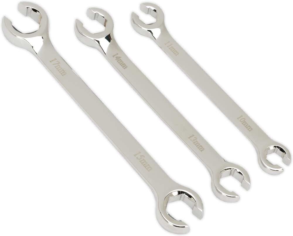 Sealey AK600 3 Piece Flare Nut Wrench Set