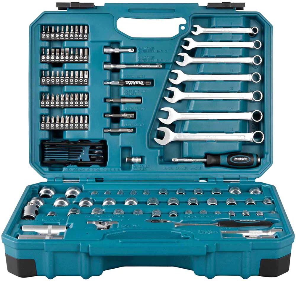 Makita 120 Piece Socket and Spanner Maintenance Tool Set