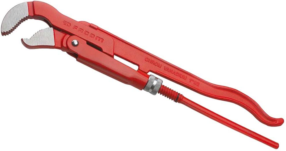 Facom Swedish Pattern S Type Jaw Pipe Wrench 45 Degree Jaw 345mm