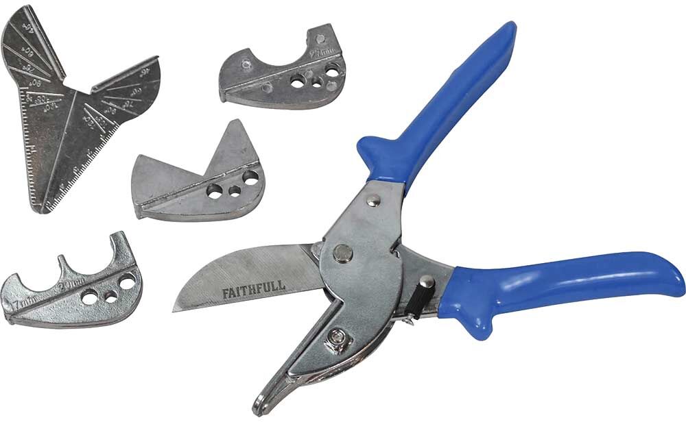 Faithfull Multi Function Gasket and Pipe Mitre Shears Kit