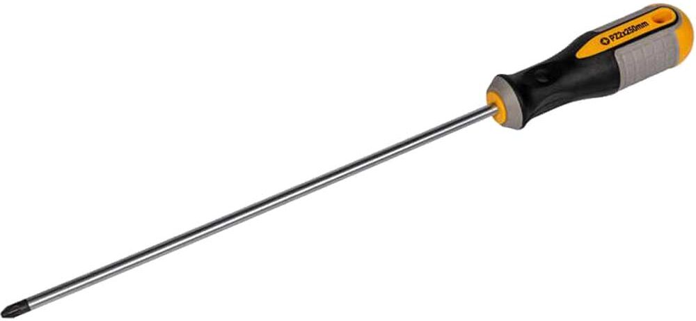 Roughneck Magnetic Pozi Long Reach Screwdriver PZ2 250mm