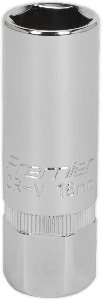 Sealey 1/2" Drive Hexagon Spark Plug Socket Metric 1/2" 16mm