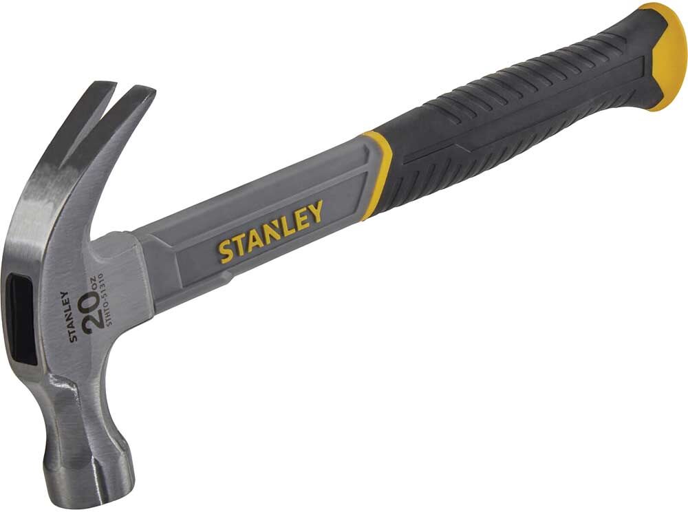 Stanley Curved Claw Fibreglass Hammer 570g