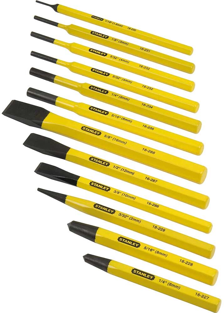 Stanley 12 Piece Punch and Chisel Set