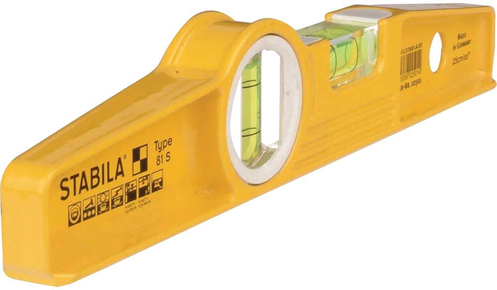 Stabila 81S Magnetic Torpedo Spirit Level and Holster 10" / 25cm