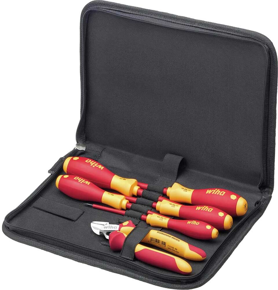 Wiha 6 piece VDE Insulated Screwdriver and Side Cutters Tool Kit