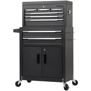 Draper 8 Drawer Roller Cabinet and Tool Chest Combination Black Draper 8 Drawer Roller Cabinet and Tool Chest Combination Black