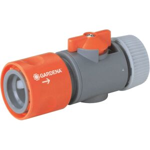 Gardena ORIGINAL Hose Pipe Connector with Control Valve 1/2" / 12.5mm Pack of 1