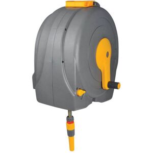 Hozelock Wall Mounted Fast Hose Reel 1/2" / 12.5mm 40m Grey & Yellow