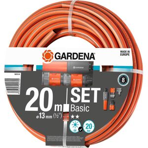 Gardena Basic Hose Pipe Set 1/2" / 12.5mm 20m Orange Gardena Basic Hose Pipe Set 1/2" / 12.5mm 20m Orange