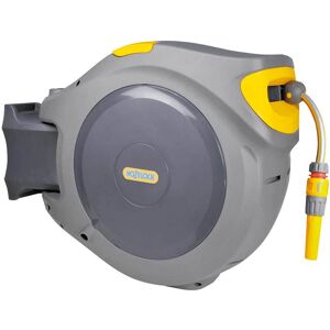Hozelock Large Wall Mounted Auto Hose Reel 1/2" / 12.5mm 40m Grey & Yellow Hozelock Large Wall Mounted Auto Hose Reel 1/2" / 12.5mm 40m Grey & Yellow