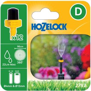 Hozelock MICRO Mist Micro Spray Jet 5/32" (4mm) & 1/2" (12.5mm) Pack of 12 Hozelock MICRO Mist Micro Spray Jet 5/32" (4mm) & 1/2" (12.5mm) Pack of 12