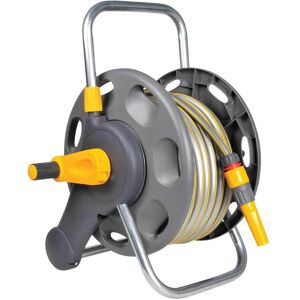 Hozelock Floor Standing Hose Reel 1/2" / 12.5mm 25m Grey & Yellow Hozelock Floor Standing Hose Reel 1/2" / 12.5mm 25m Grey & Yellow