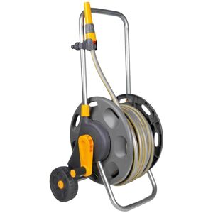 Hozelock Hose Reel Cart 1/2" / 12.5mm 50m Grey & Yellow Hozelock Hose Reel Cart 1/2" / 12.5mm 50m Grey & Yellow