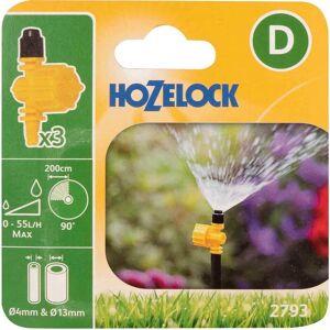 Hozelock MICRO 90° Varijet Adjustable Spray Jet 5/32" / 4mm Pack of 3 Hozelock MICRO 90° Varijet Adjustable Spray Jet 5/32" / 4mm Pack of 3