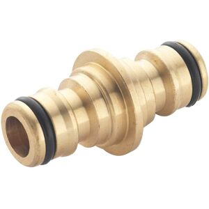 Spear and Jackson Two Way Brass Male Hose Connector 3/4" / 19mm Pack of 1 Spear and Jackson Two Way Brass Male Hose Connector 3/4" / 19mm Pack of 1