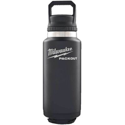 Milwaukee Packout Thermal Bottle - 1065ml - Black Milwaukee Packout Thermal Bottle - 1065ml - Black