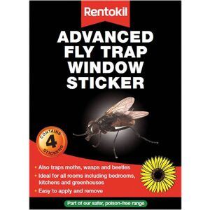 Rentokil Advanced Window Fly Traps Pack of 4 Rentokil Advanced Window Fly Traps Pack of 4
