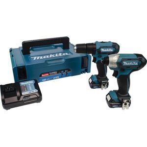 Makita CLX228AJ 12v Max CXT Cordless Combi Drill and Impact Driver Kit 2 x 2ah Li-ion Charger Case