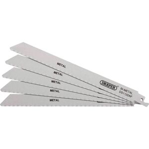 Draper Bi-Metal Metal Cutting Reciprocating Sabre Saw Blades 225mm Pack of 5