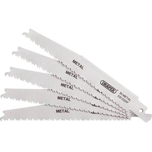 Draper Bi-Metal Metal Cutting Reciprocating Sabre Saw Blades 150mm Pack of 5