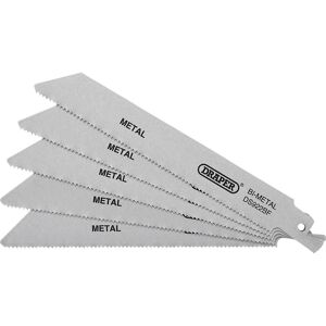 Draper Bi-Metal Metal Cutting Reciprocating Sabre Saw Blades 150mm Pack of 5