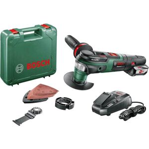 Bosch Home and Garden Bosch ADVANCEDMULTI P4A 18v Cordless Starlock Oscillating Multi Tool 1 x 2.5ah Li-ion Battery Charger Case Bosch Home and Garden Bosch ADVANCEDMULTI P4A 18v Cordless Starlock Oscillating Multi Tool 1 x 2.5ah Li-ion Battery Charger Case