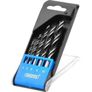 Draper 5 Piece Brad Point Wood Drill Bit Set Draper 5 Piece Brad Point Wood Drill Bit Set