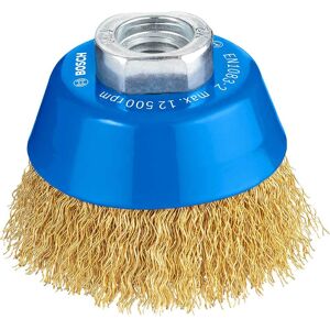 Bosch Professional Bosch 0.3mm Crimped Brass Coated Wire Cup Brush 70mm M14 Thread Bosch Professional Bosch 0.3mm Crimped Brass Coated Wire Cup Brush 70mm M14 Thread