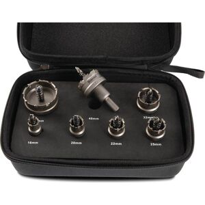Starrett KSM07001 7 Piece TCT Stainless Steel Hole Saw Set Starrett KSM07001 7 Piece TCT Stainless Steel Hole Saw Set