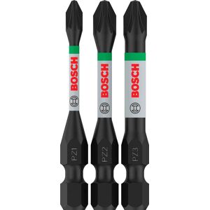 Bosch Professional Bosch PRO 3 Piece Impact Control Torsion Pozi Screwdriver Bits Assorted Pozi 55mm Pack of 3 Bosch Professional Bosch PRO 3 Piece Impact Control Torsion Pozi Screwdriver Bits Assorted Pozi 55mm Pack of 3