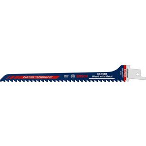 Bosch Professional Bosch EXPERT S715LHM Tough Metal Embedded Wood Reciprocating Sabre Saw Blades 190mm Pack of 1 Bosch Professional Bosch EXPERT S715LHM Tough Metal Embedded Wood Reciprocating Sabre Saw Blades 190mm Pack of 1