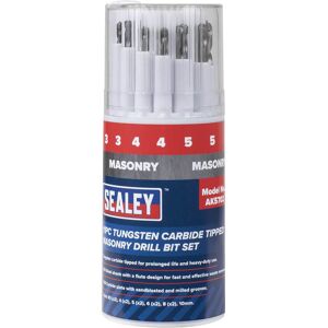 Sealey 11 Piece Tungsten Carbide Tipped Masonry Drill Bit Set Sealey 11 Piece Tungsten Carbide Tipped Masonry Drill Bit Set