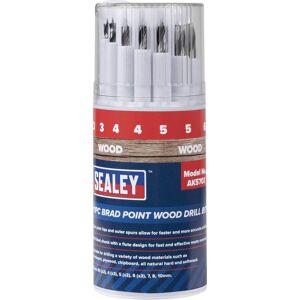 Sealey 11 Piece Brad Point Wood Drill Bit Set Sealey 11 Piece Brad Point Wood Drill Bit Set